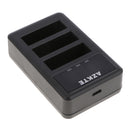 AZ16-1 Battery 3-Channel USB Charger for Xiaomi YI AZ16-1 AZ16-2 and Xiaomi Yi 4K, Yi 4K+ Sport Camera