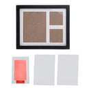 Baby Handprint Footprint Frame Kit with Lasting Pink Ink Pad Standing on Table Room Office Wall Decoration 23x28x2cm