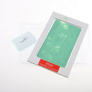 Baby Handprint Footprint Frame Kit with Lasting Green Ink Pad Standing on Table Room Office Wall Decoration 23x28x2cm