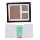 Baby Handprint Footprint Frame Kit with Lasting Green Ink Pad Standing on Table Room Office Wall Decoration 23x28x2cm
