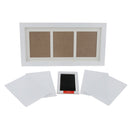Baby Handprint Footprint Frame Kit with Lasting Ink Pad Black Wall Room Office Ornament 33x18x2cm/13x7x1inch