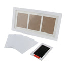 Baby Handprint Footprint Frame Kit with Lasting Ink Pad Black Wall Room Office Ornament 33x18x2cm/13x7x1inch
