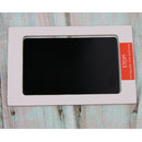 Baby Handprint Footprint Frame Kit with Lasting Ink Pad Black Wall Room Office Ornament 33x18x2cm/13x7x1inch