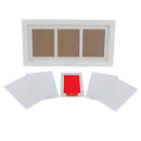 BabyBaby Handprint Footprint Frame Kit with Lasting Ink Pad Red Wall Room Office Ornament 33x18x2cm/13x7x1inch