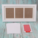 Baby Handprint Footprint Frame Kit with Lasting Ink Pad Pink Wall Room Office Ornament 33x18x2cm/13x7x1inch