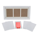 Baby Handprint Footprint Frame Kit with Lasting Ink Pad Pink Wall Room Office Ornament 33x18x2cm/13x7x1inch
