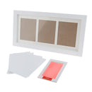 Baby Handprint Footprint Frame Kit with Lasting Ink Pad Pink Wall Room Office Ornament 33x18x2cm/13x7x1inch
