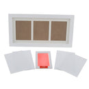 Baby Handprint Footprint Frame Kit with Lasting Ink Pad Pink Wall Room Office Ornament 33x18x2cm/13x7x1inch