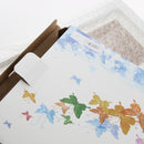 Baby Handprint Footprint Frame Kit with Lasting Ink Pad Light Blue Wall Room Office Ornament 33x18x2cm/13x7x1inch