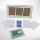 Baby Handprint Footprint Frame Kit with Lasting Ink Pad Green Wall Room Office Ornament 33x18x2cm/13x7x1inch