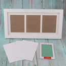 Baby Handprint Footprint Frame Kit with Lasting Ink Pad Green Wall Room Office Ornament 33x18x2cm/13x7x1inch