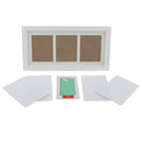 Baby Handprint Footprint Frame Kit with Lasting Ink Pad Green Wall Room Office Ornament 33x18x2cm/13x7x1inch