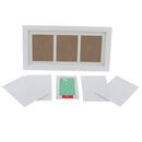 Baby Handprint Footprint Frame Kit with Lasting Ink Pad Green Wall Room Office Ornament 33x18x2cm/13x7x1inch