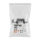 Cover Case Skin Set for Sony PS4 Pro Controller Button Set L2 R2 ABXY Thumb Grip Stick Cap White Plastic Sheets