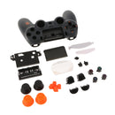 Cover Case Skin Set for Sony PS4 Pro Controller Button Set L2 R2 ABXY Thumb Grip Stick Cap White Plastic Sheets