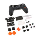 Cover Case Skin Set for Sony PS4 Pro Controller Button Set L2 R2 ABXY Thumb Grip Stick Cap White Plastic Sheets