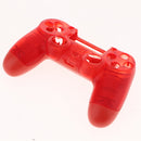 Cover Case Skin Set for Sony PS4 Pro Controller Button Set L2 R2 ABXY Thumb Grip Stick Cap White Plastic Sheets Red