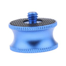Male 1/4-20 to Female 3/8-16 Threaded Screw Converter Adapter for Mounting Camera and Other Devices to Tripod Monopod Blue