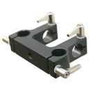 90-Degree 4 Hole Rod Raiser Clamp Mount Bracket for DSLR Camera Rig Rail System Black