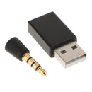 USB Audio Transmitter Adapter for PC Laptop PS4 Nintendo Switch, Wireless Audio Dongle for Headphones Speakers Only, Plug and Play, aptX Low Latency