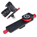 160mm Close-up Focus Rail Slider Dovetail Plate 115mm Fine-tuning Index Scale Gear Control 2-Way Adjustable Sliding Speed Aluminum