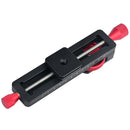 160mm Close-up Focus Rail Slider Dovetail Plate 115mm Fine-tuning Index Scale Gear Control 2-Way Adjustable Sliding Speed Aluminum