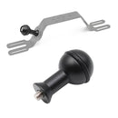 Underwater Stabilizer M6 Ball Head M5 Screw Mount Handle Hand Grip Accessory Kit Aluminum Alloy Black