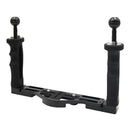 Diving Light Stabilizer Tray Rig for GoPro Camera Housing Case Underwater Photography Accessory Kit with Dual Ball Head