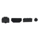 USB HDMI Audio LAN Console Interface Cap Rubber Cover Protector Set Kit for Microsoft Xbox One X Console Repair Part