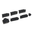USB HDMI Audio LAN Console Interface Cap Rubber Cover Protector Set Kit for Microsoft Xbox One X Console Repair Part