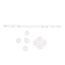 For Sony PSP 1000 Controller Button Key Pad Set All-in-one Accessory Kit Repair Part - Transparent