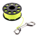 Underwater Marine Buoy Rope Coil Floating Reel Scuba Spool with Clip 30m length 3.07inch Diameter
