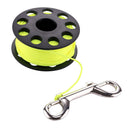Underwater Marine Buoy Rope Coil Floating Reel Scuba Spool with Clip 30m length 3.07inch Diameter