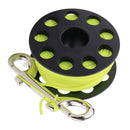 Underwater Marine Buoy Rope Coil Floating Reel Scuba Spool with Clip 30m length 3.07inch Diameter