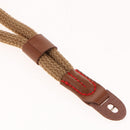 Camera Hand Grip for Canon Nikon Sony Olympus Panasonic Pentax Round Role Wrist Strap Brown Universal