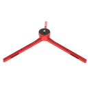 Heavy Duty 80kg Load Adjustable Complete Tripod for Mobile Phone DSLR Camera Camcorder DV Recorder 70mm-170mm Height with Rubber Foot Red