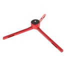 Heavy Duty 80kg Load Adjustable Complete Tripod for Mobile Phone DSLR Camera Camcorder DV Recorder 70mm-170mm Height with Rubber Foot Red
