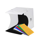 7W Portable Table Top Photo Studio Box LED Lighting Tent Softbox Lighting Kit 20x20cm with Light Guide Plate & 6 Backdrops