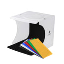 7W Portable Table Top Photo Studio Box LED Lighting Tent Softbox Lighting Kit 20x20cm with Light Guide Plate & 6 Backdrops