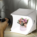 7W Portable Table Top Photo Studio Box LED Lighting Tent Softbox Lighting Kit 20x20cm with Light Guide Plate & 6 Backdrops