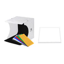 37W Portable Table Top Photo Studio Box LED Lighting Tent Softbox Bottom Shadowless Lighting Kit 20x20cm with Light Guide Plate & 6 Backdrops