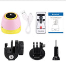 Remote Control 1/4inch Tripod Head Selfie-timer Mount Products Panoramic Photography Accessory Kit 360 Degree Rotation Yellow