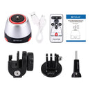 Remote Control 1/4inch Tripod Head Selfie-timer Mount Products Panoramic Photography Accessory Kit 360 Degree Rotation Red