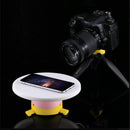 Remote Control 1/4inch Tripod Head Selfie-timer Mount & Round Tray Holder Products Panoramic Photography Accessory Kit 360 Degree Yellow
