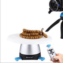 Remote Control 1/4inch Tripod Head Selfie-timer Mount & Round Tray Holder Products Panoramic Photography Accessory Kit 360 Degree Blue