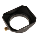 49mm Lens Hood Square for Canon Sony Pentax Leica Zeiss Fujifilm Kodak Sigma Camera Lenses Accessory Kit Screw Mount