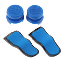 Blue Silicone L2 R2 Triggers Extenders Button Replacement Part & Analog Control Thumbstick Grip Cap Cover for Sony PS4 PlayStation 4