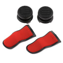 Silicone L2 R2 Triggers Extenders Button Replacement Part & Analog Control Thumbstick Grip Cap Cover for Sony PS4 PlayStation 4