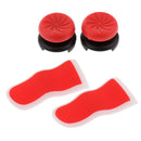 Silicone L2 R2 Triggers Extenders Button Replacement Part & Analog Control Thumbstick Grip Cap Cover for Sony PS4 PlayStation 4 Controller Red