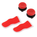Silicone L2 R2 Triggers Extenders Button Replacement Part & Analog Control Thumbstick Grip Cap Cover for Sony PS4 PlayStation 4 Controller Red